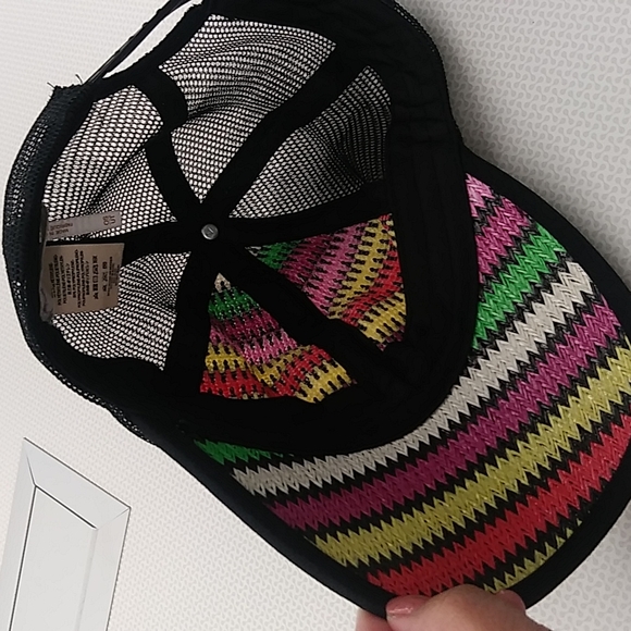 Free People Mesh Ziggy Straw Baseball Summer Hat - Picture 8 of 9